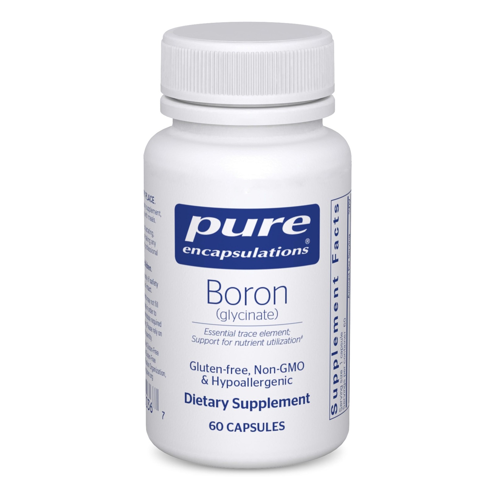 Pure Encapsulations Boron (Glycinate) | Supplement for 60 Count (Pack of 1)