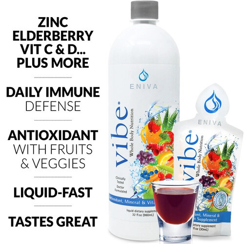 Eniva Vibe Liquid Multivitamins & More Family Starter Pack Over 40 items