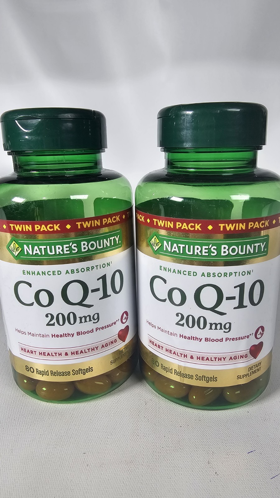 🔥✅ 2pk CoQ10 200mg Dietary Supplement 80 Rapid Release Softgels Exp: 4/2027