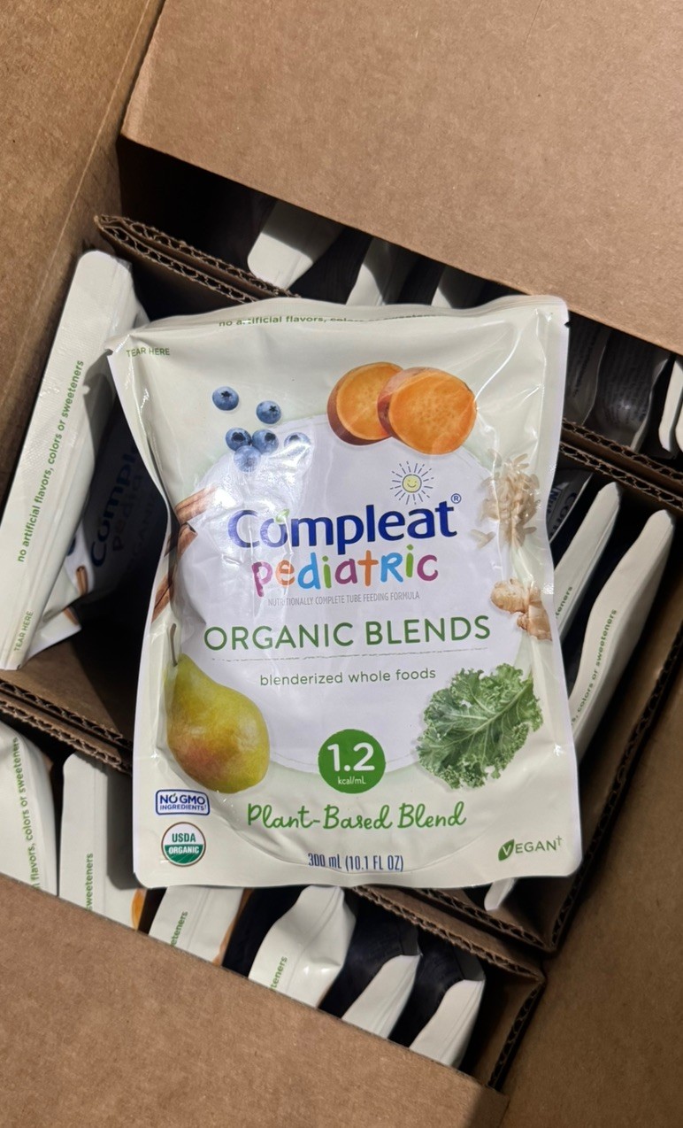 Compleat Pediatric Organic Plant Based Blend Tube Feeding qt. 24 EXP.Dec2026