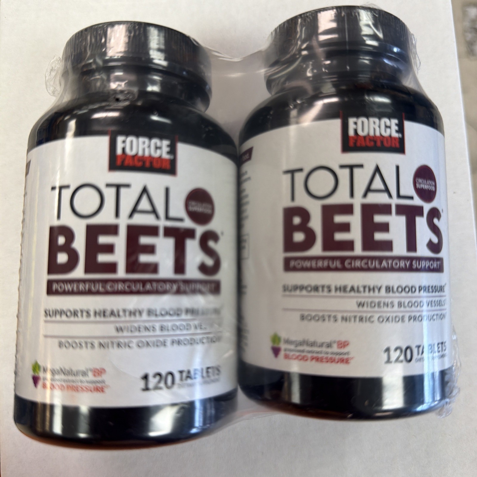 2X Force Factor Total Beets Blood Pressure Support 120 EACH (10/2028)