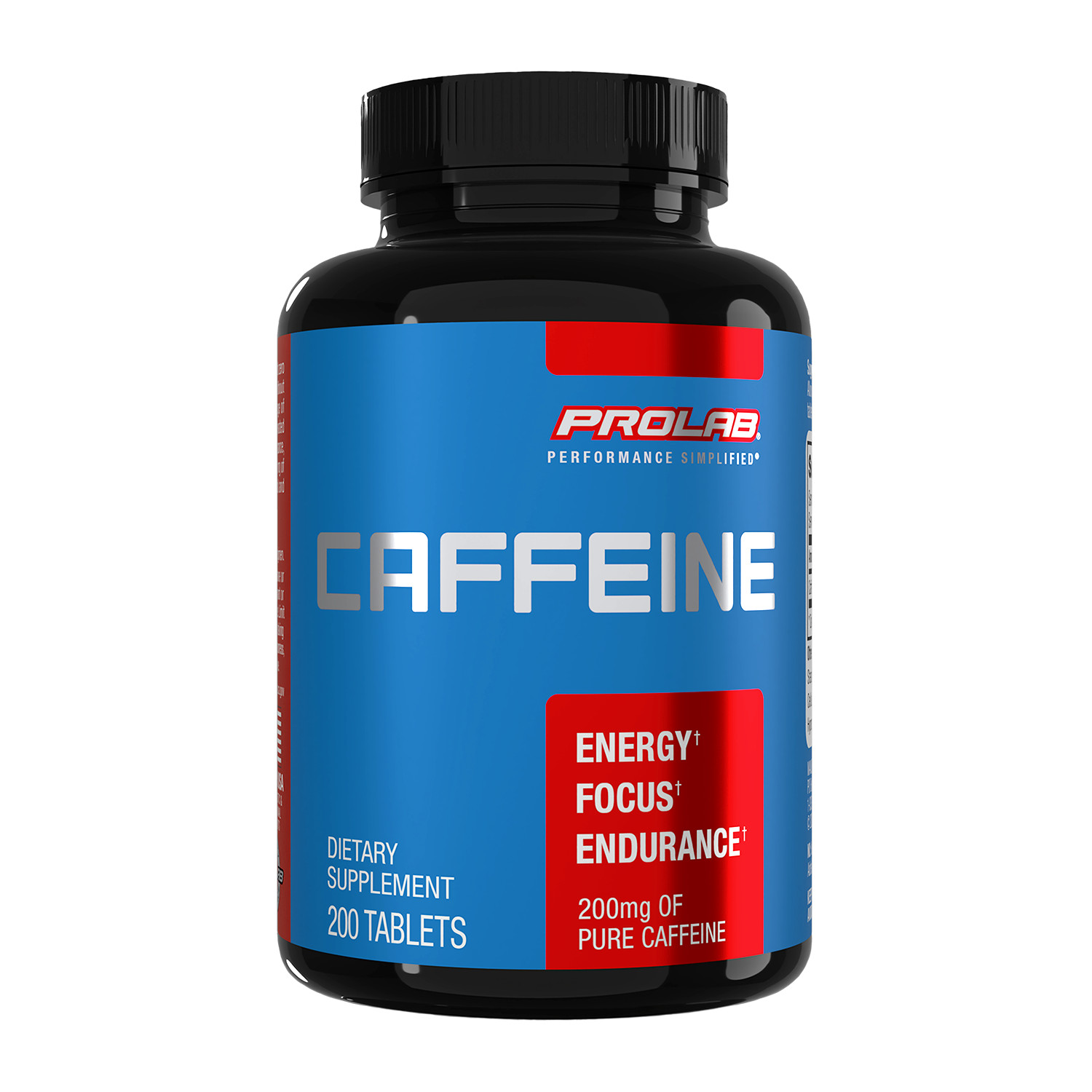 Prolab Caffeine Tablets 200mg – 200ct. | Energy Support, Helps Enhance Endurance