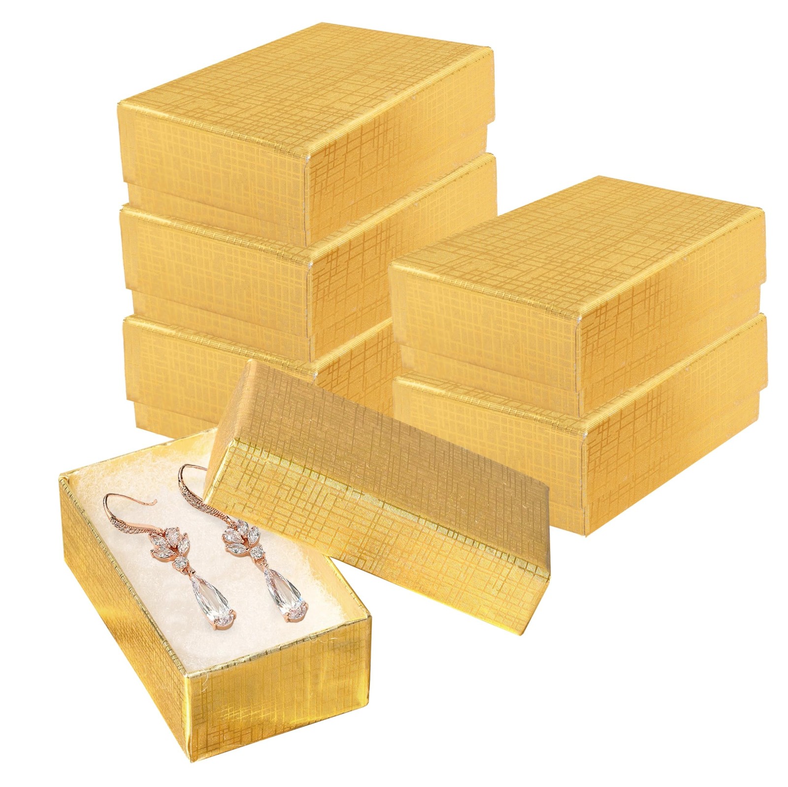 Prestige & Fancy Jewelry Gift Boxes 6 Pack 2.5×1.5×1.5 inch Cardboard Jewelry…