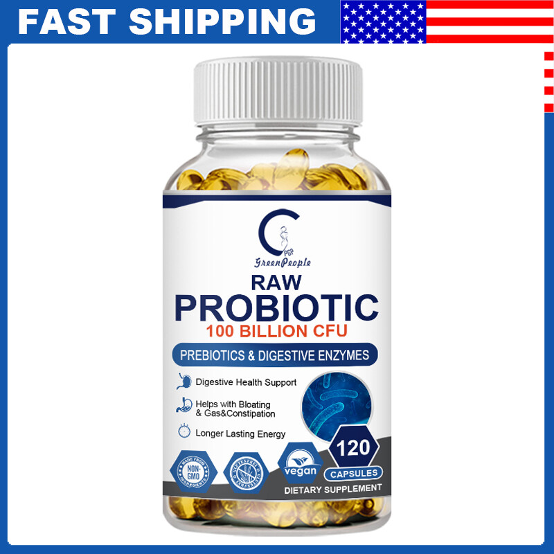 Digestive Enzymes w/ Prebiotic & Probiotics, Gas, Constipation & Bloating Relief