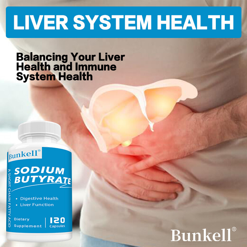 Sodium Butyrate Capsules – Supports Digestive,Liver And Gut Function Health