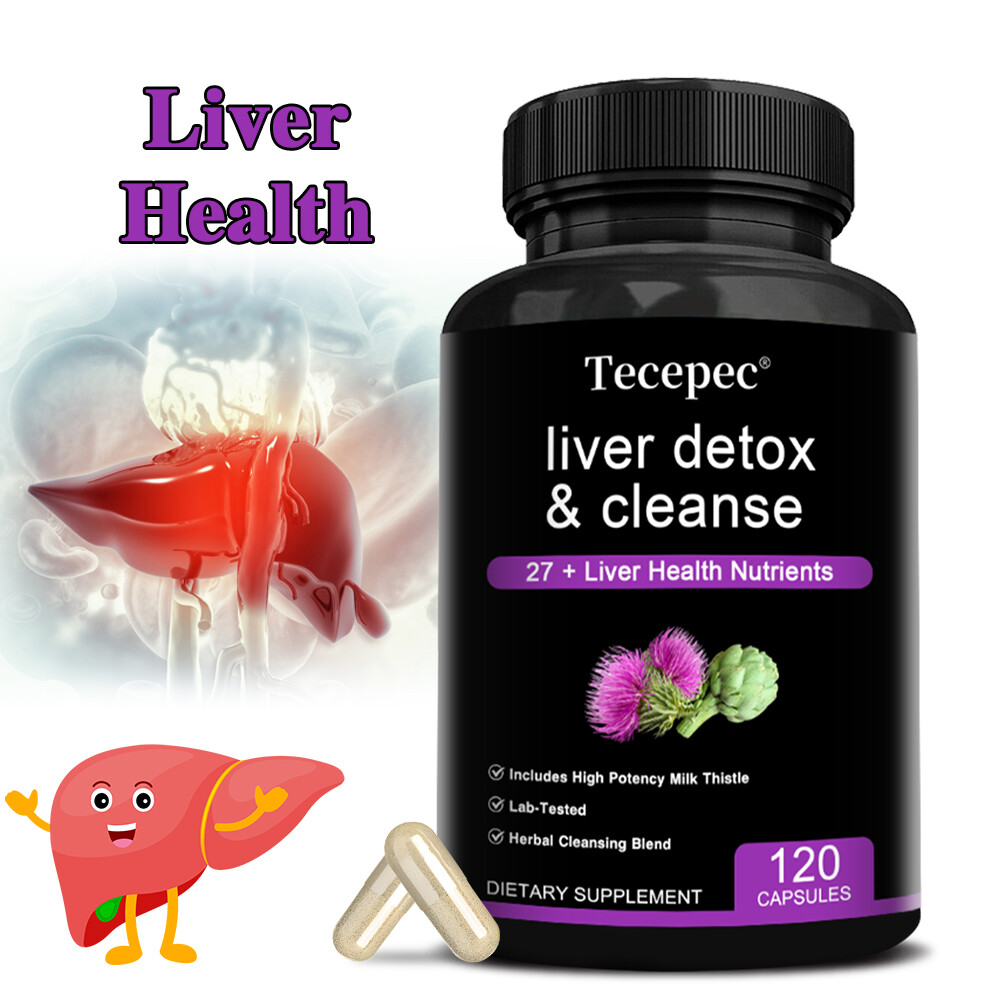 Liver Detox & Cleanse Formula 27 + Liver Health Nutrients with Milk Thistle