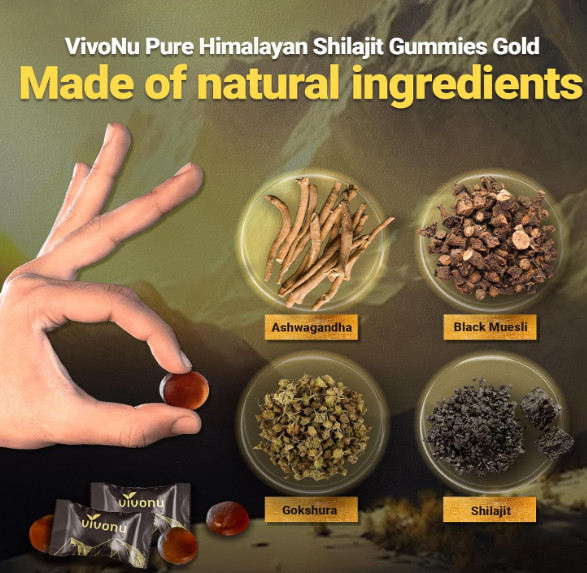 Himalayan Shilajit Gummies with Ashwagandha & Gokshura 3000mg 85+ Trace Minerals