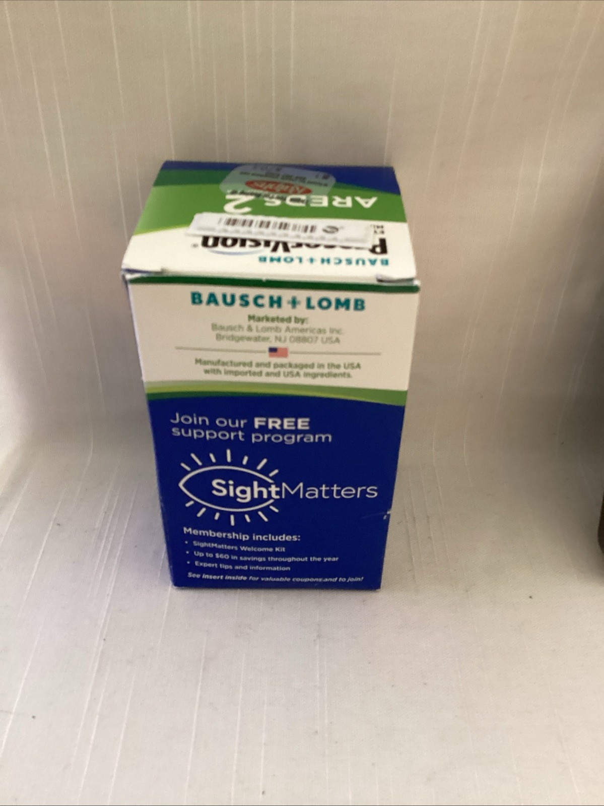 New) Bausch + Lomb PreserVision AREDS 2 Formula 130 softgels EXP3/25