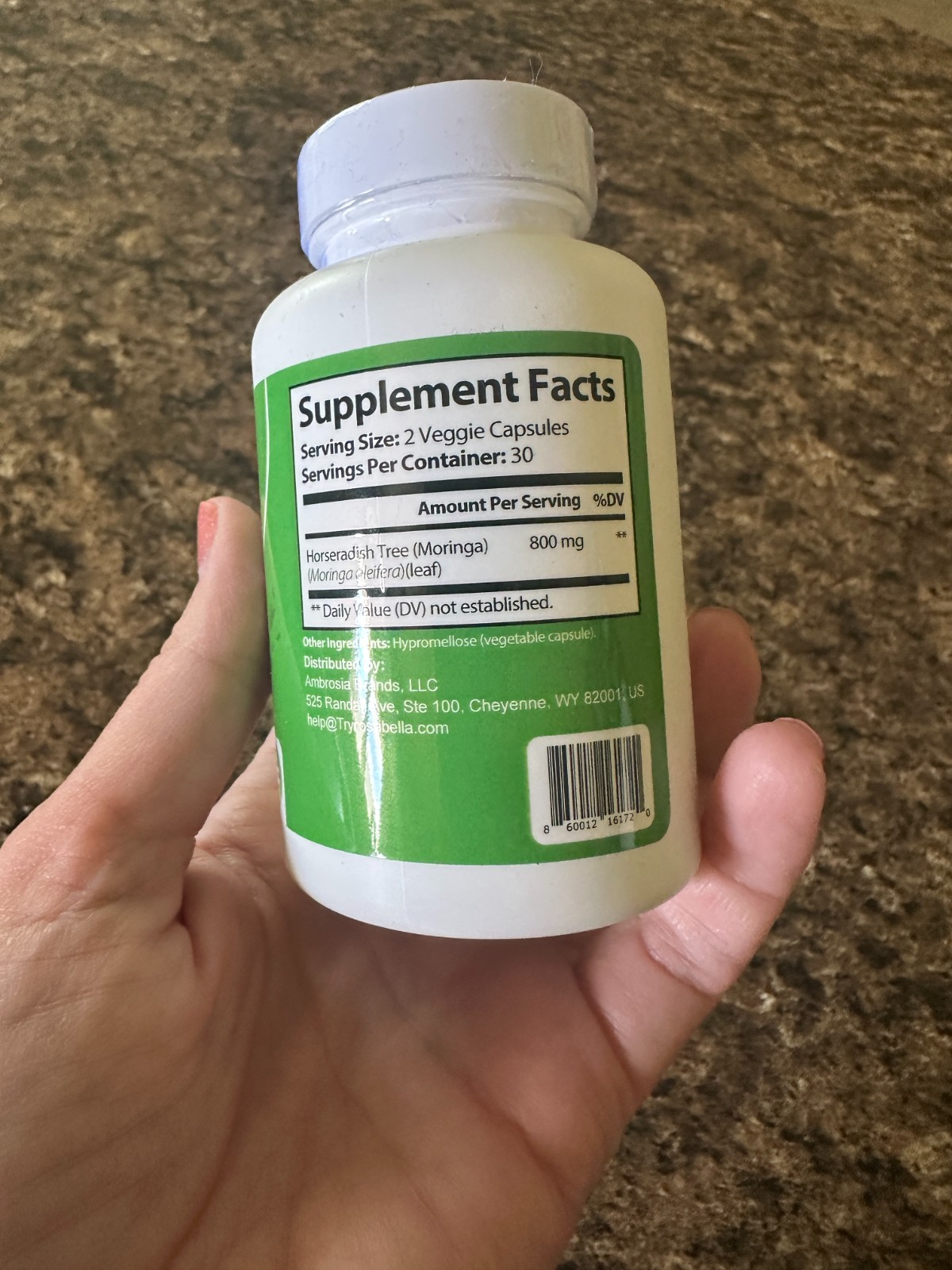3-Pack of Never-been-opened Moringa Wellness Capsules
