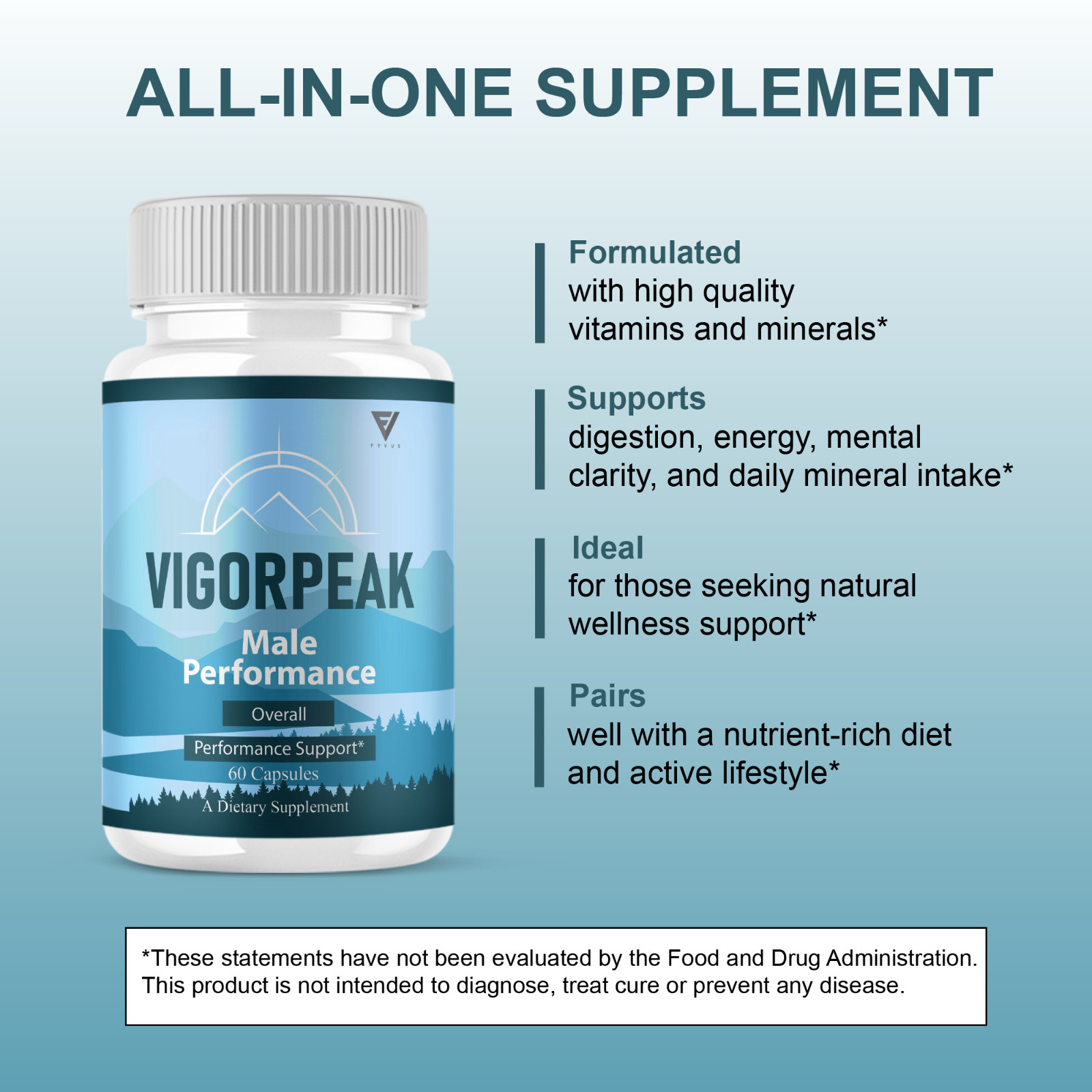 VigorPeak Advanced Performance, Vigor Peak Daily Support (60 Capsules)