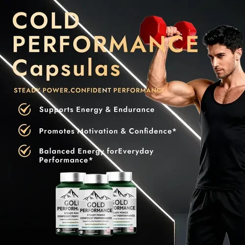 2x Gold Performance Steady Power Supplement Energy & Endurance 120 Caps Sealed