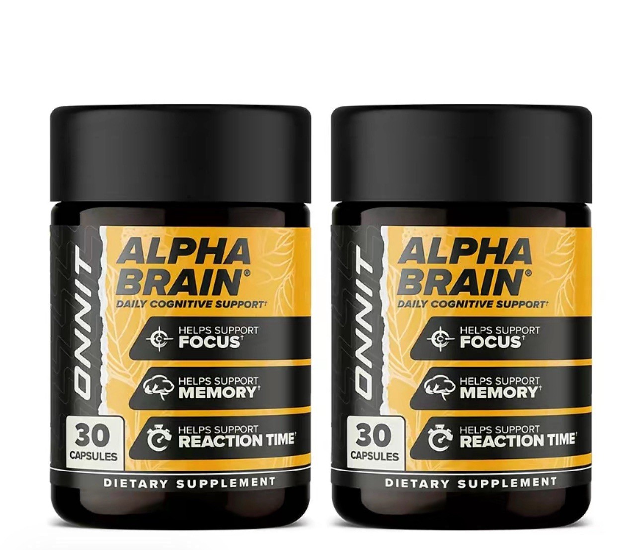 2 ONNIT Alpha Brain Daily Cognitive FOCUS, MEMORY Support 60 “ Exp 04/23/2027