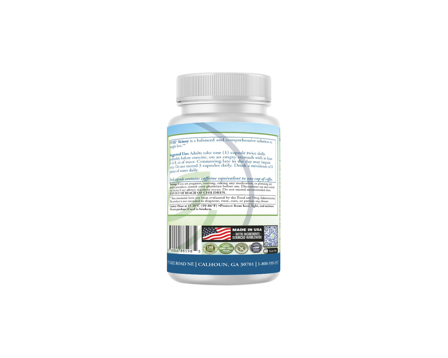 PURE Skinny Cutting Edge Appetite Control, Energy, & Weight Loss (60 Capsules!)