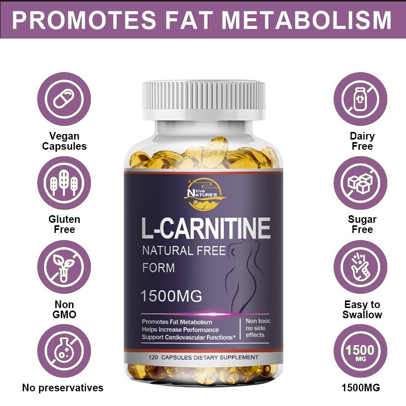 Acetyl L-Carnitine Fat Burner Weight Loss Antioxidant High Potency Supplement