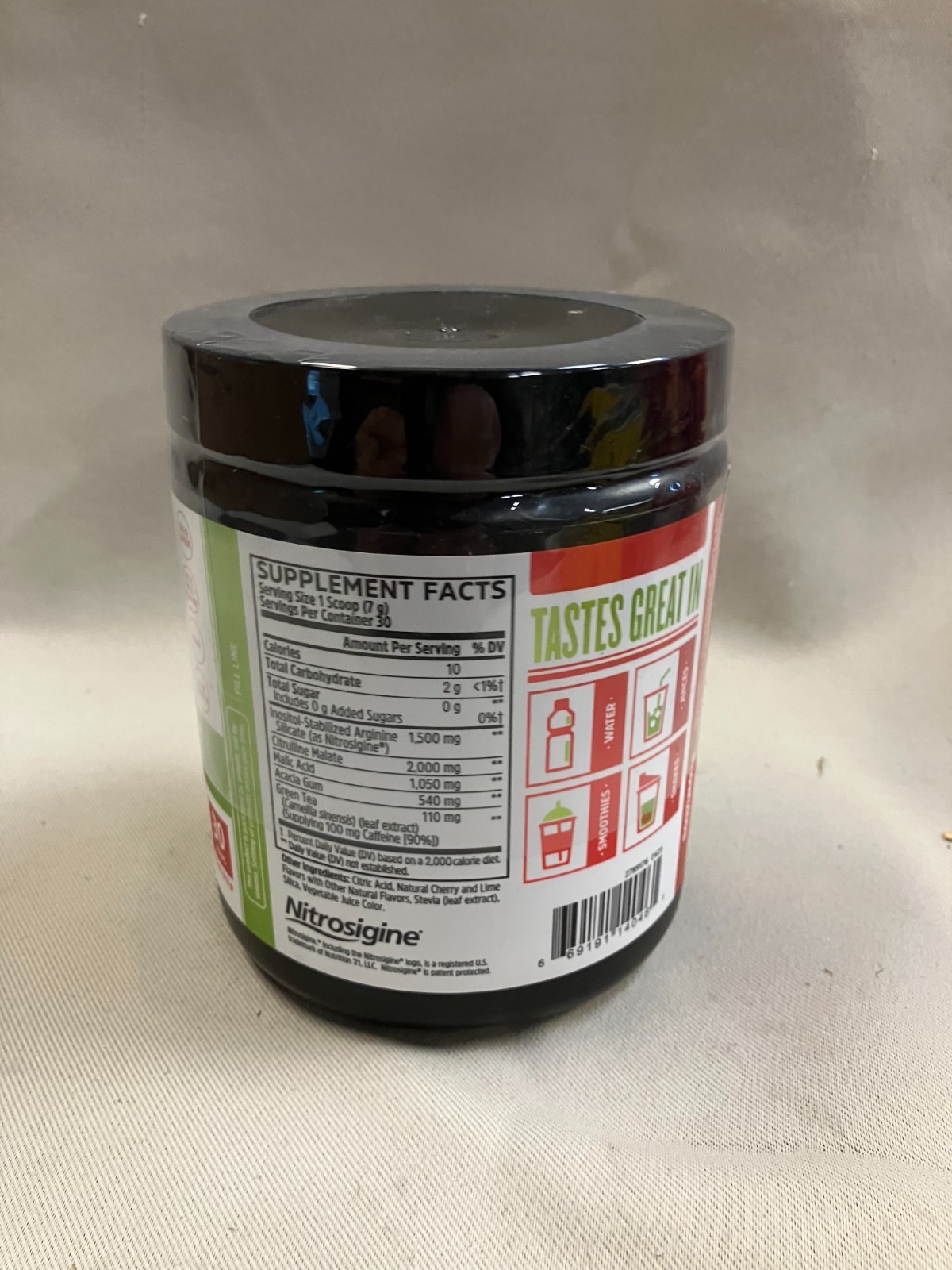 Zhou Lite Up Pre-Workout 7.5 oz (213 g) Berry Lemonade w/caffeine