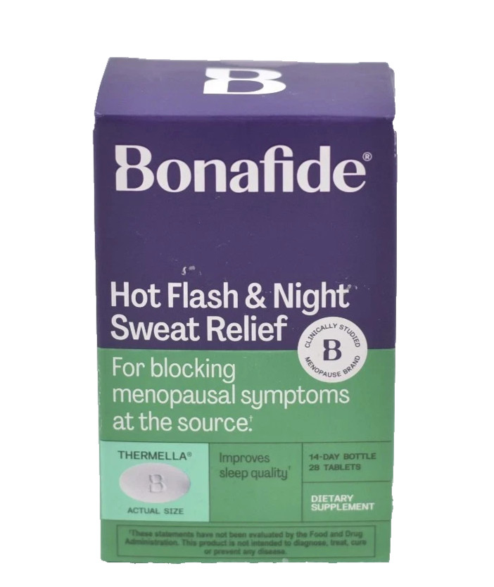 Bonafide Hot Flash & Night Sweat Relief – 28 Thermella Tablets