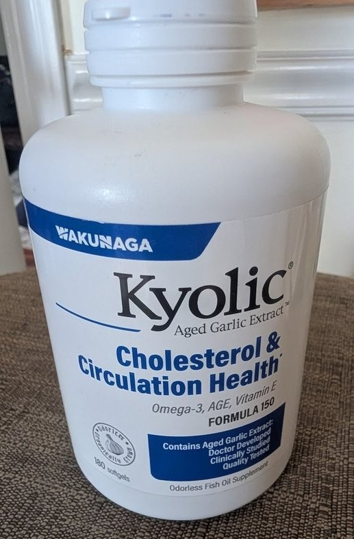 Kyolic Cholesterol & Circulation Health – 180 Softgels – Exp 6/2028