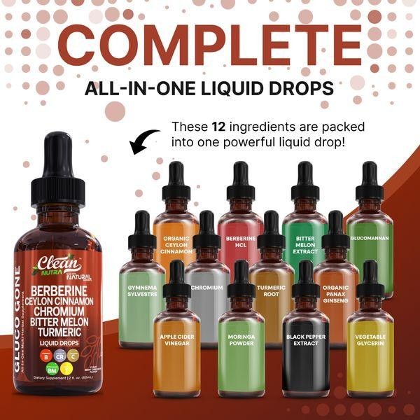 Clean Nutra Berberine containing Ceylon Cinnamon Supplement Liquid Drops