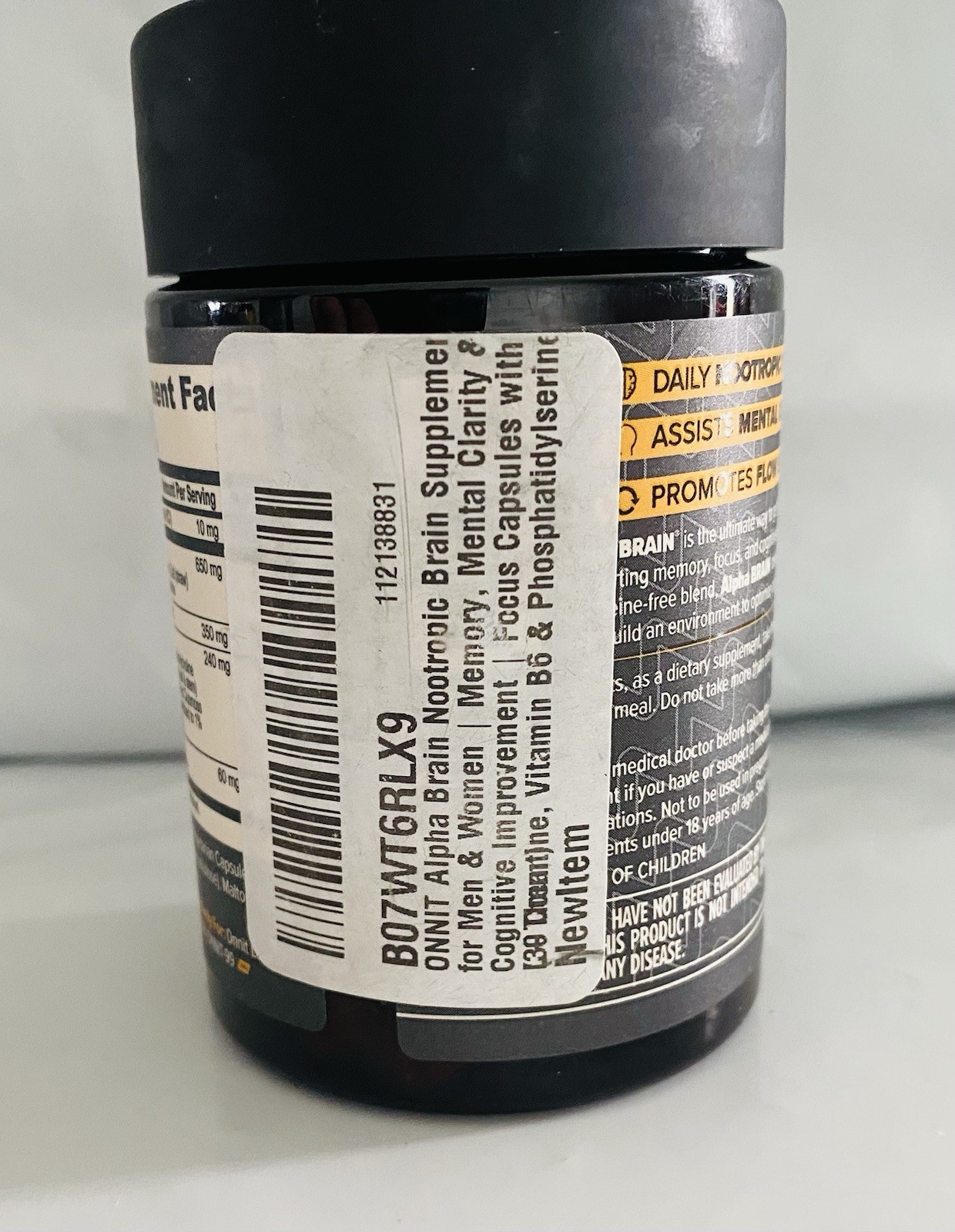 Onnit – Alpha Brain – Memory ● Focus ● Reaction Time – 30 Capsules – Exp 07/2026
