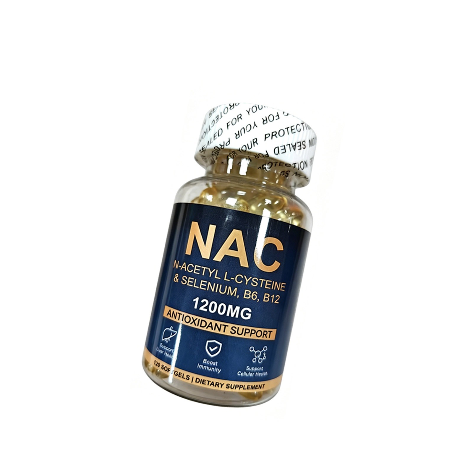 N-Acetyl-L-Cysteine (NAC) 1,200mg Capsules – Dietary Supplement – 120 Count 1