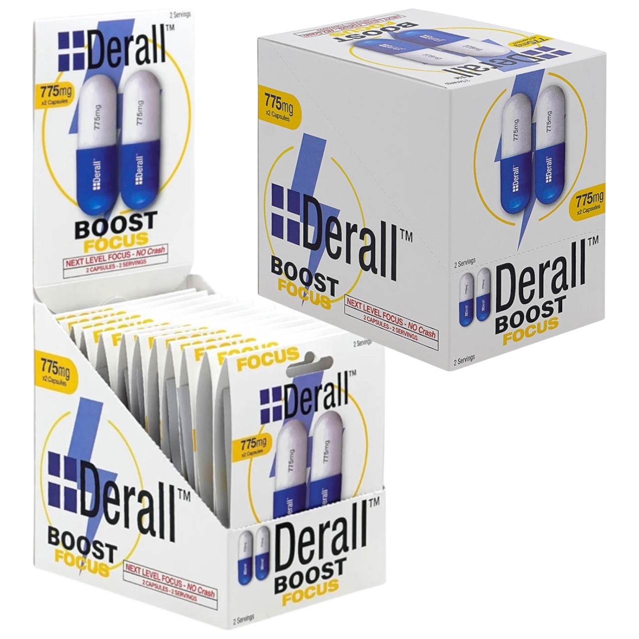 Derall Boost Next Level Focus – Mental Focus No Crash 775mg