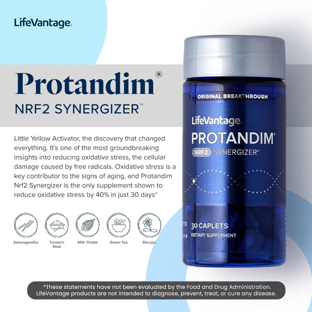 Protandim Nrf2 Synergizer by LifeVantage – 30 Caplets Supplement – Pack of Two