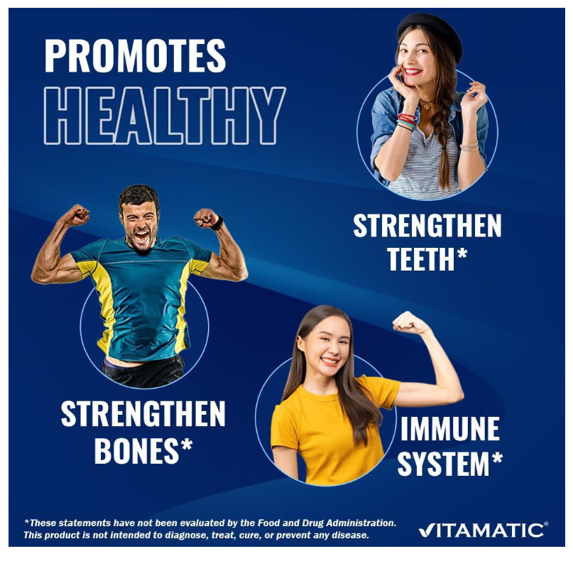 Vitamatic Vitamin D3 Once Weekly Dose 50 000 IU (Cholecalciferol) – 60 Veggie…
