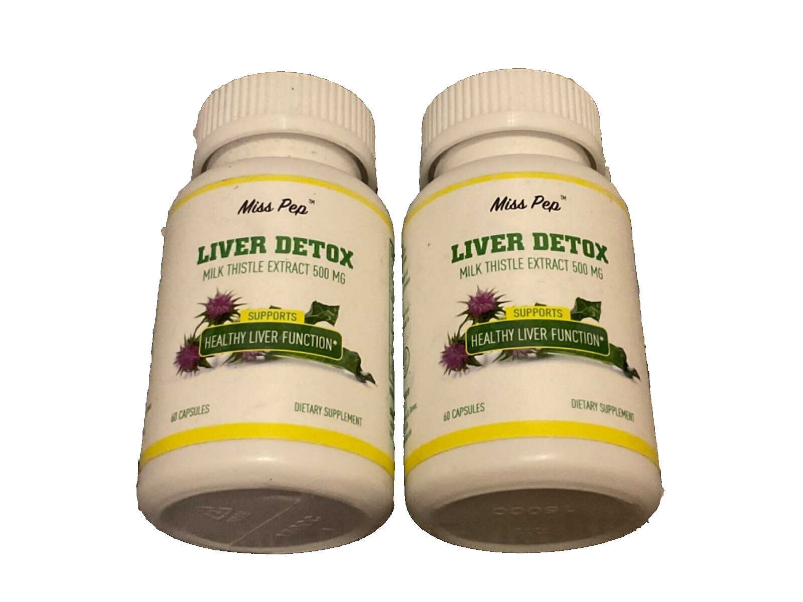 Miss Pep LIVER DETOX Milk Thistle Extract 500mg 60 Capsules 09/2025 Exp Sealed