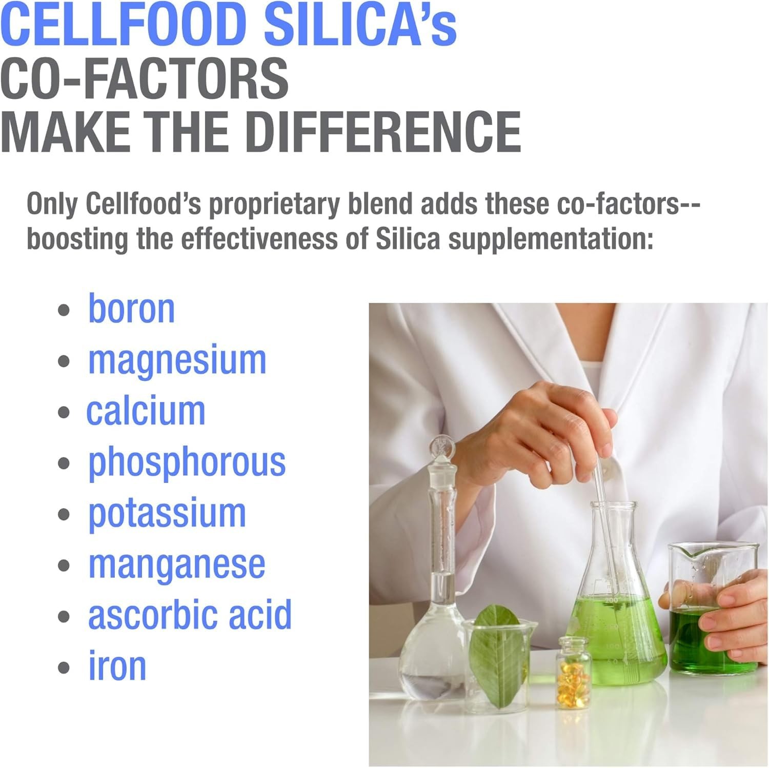 Cellfood Silica Anti-Aging Formula – 4 Fl Oz – Supports Healthy Bones Joints