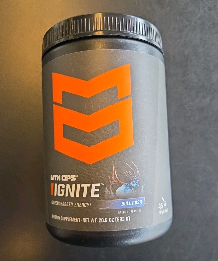 MTN OPS Ignite Energy Drink Powder Nootropic Supplement Bull Rush