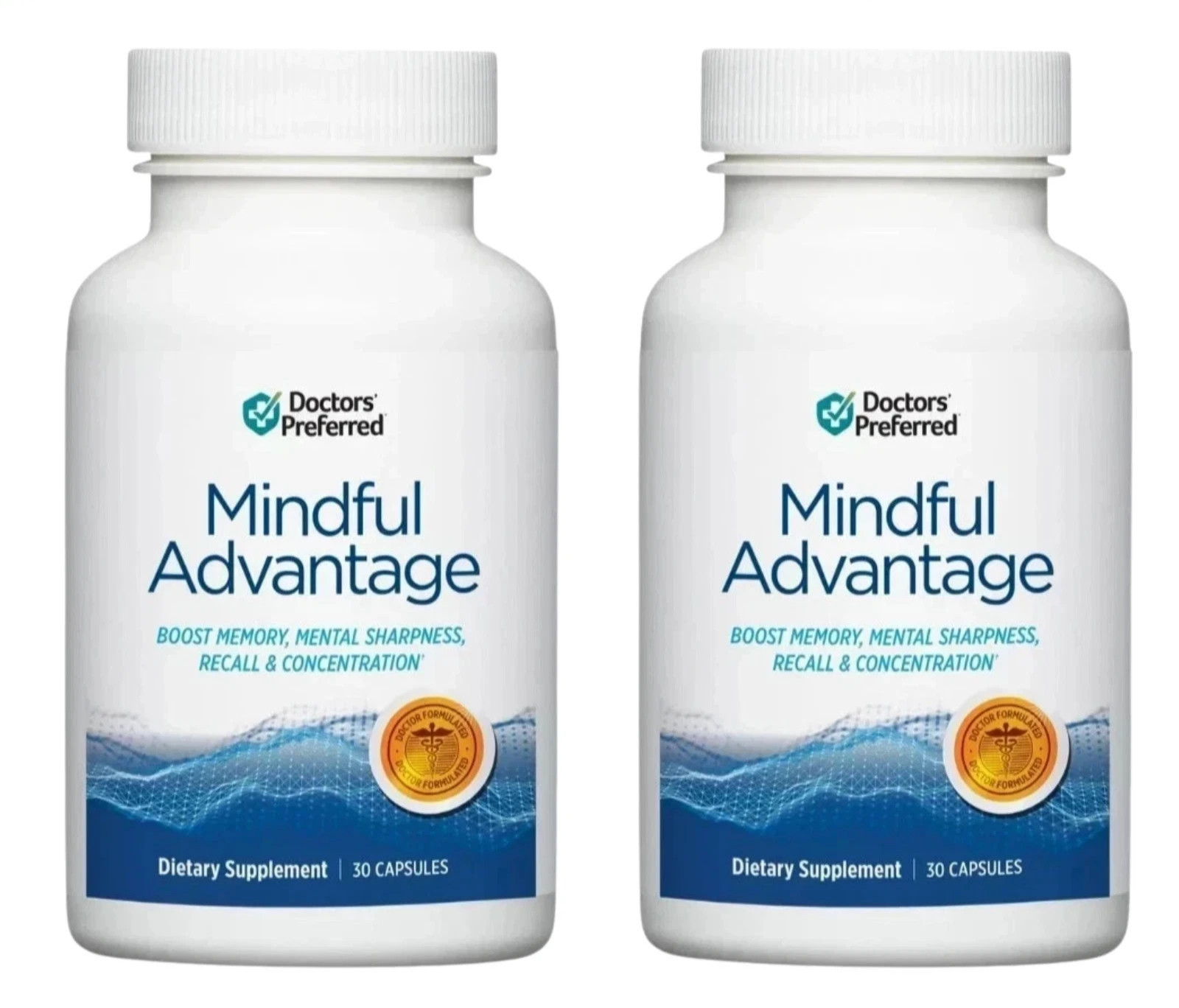 2 Packs Mindful Advantage Brain Memory Focus Supplement – 30 Caps – Expiry 2028