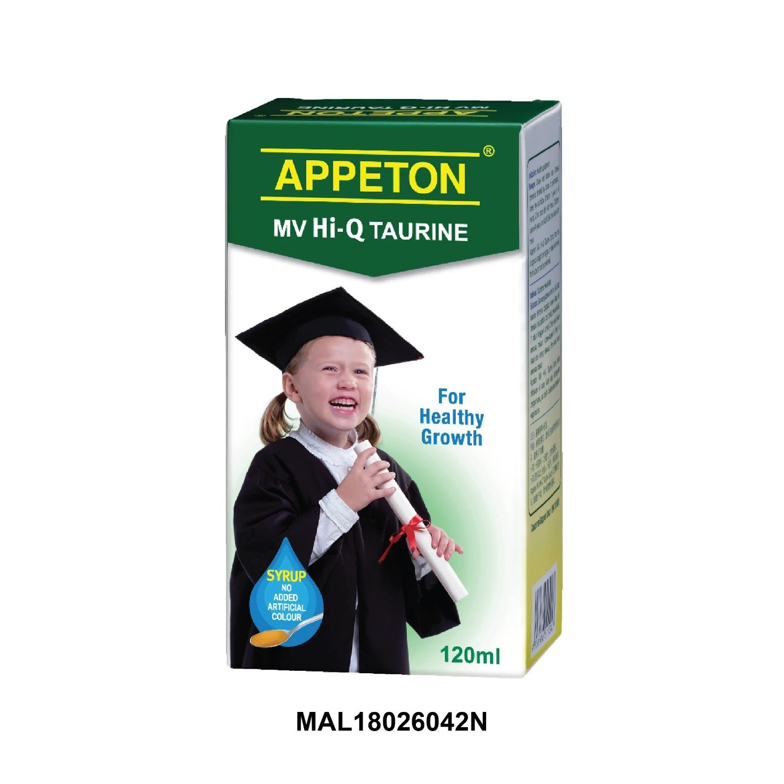 4Boxes APPETON Multivitamin Hi-Q Taurine Syrup For Healthy Growth 120ml USA SHIP