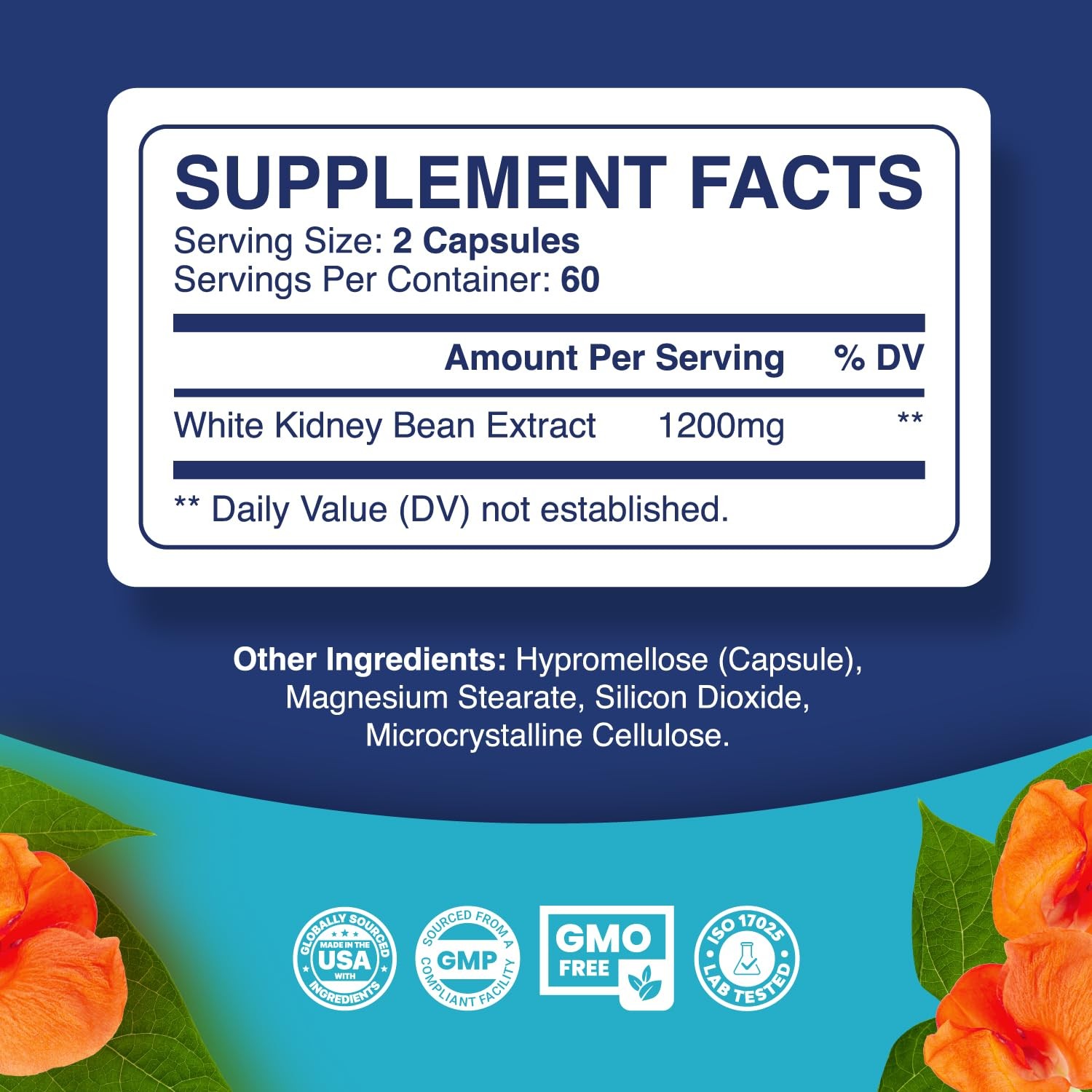 White Kidney Bean Extract Carb Blocker – White Kidney Beans Supplement for Me…