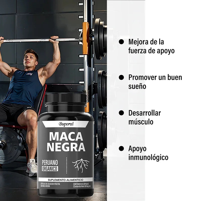 Black Maca 60pcs, Regulate Mood, Super Absorption, Improve Athletic Performance