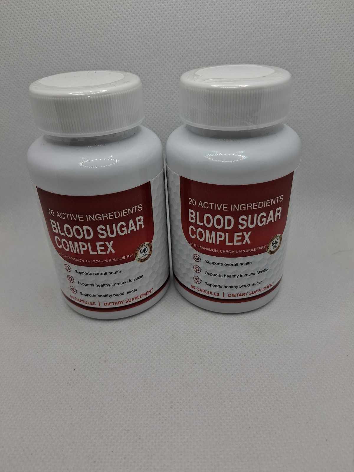 Blood Sugar Complex 20 Active Ingredients Getting 2 Exp 10/29/27 Capsules 60×2