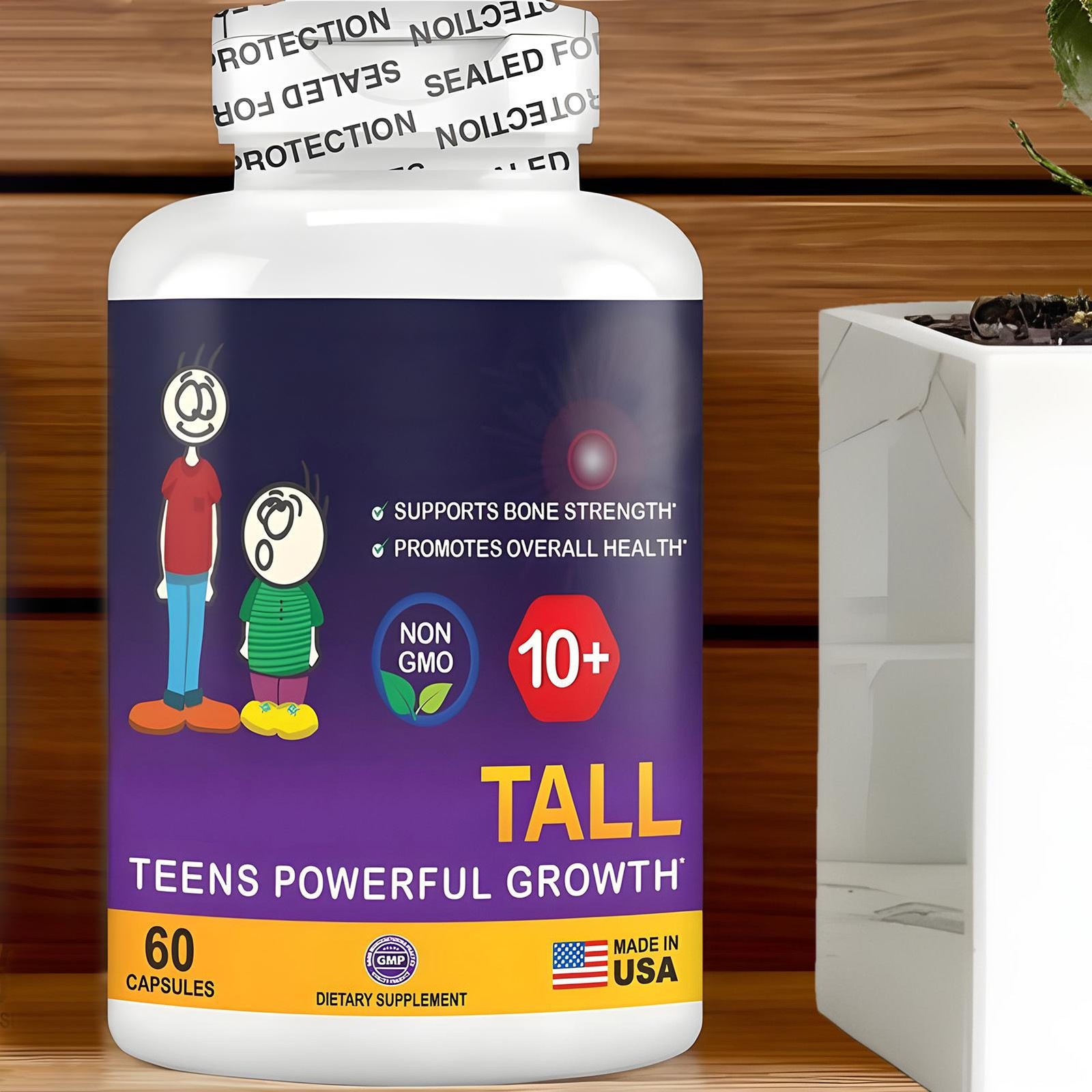 Height Bone Supplement For Kids 10 Plus Teens 10 Tall Growth Vitality Formula