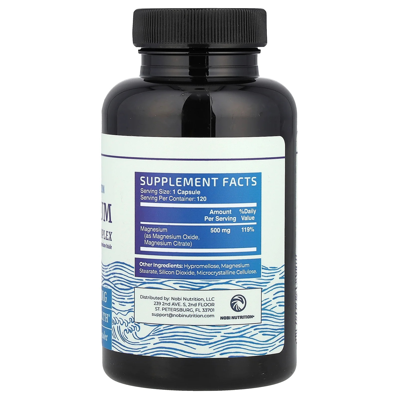 2 X Nobi Nutrition, Magnesium Citrate Complex with Magnesium Oxide, Maximum Abs