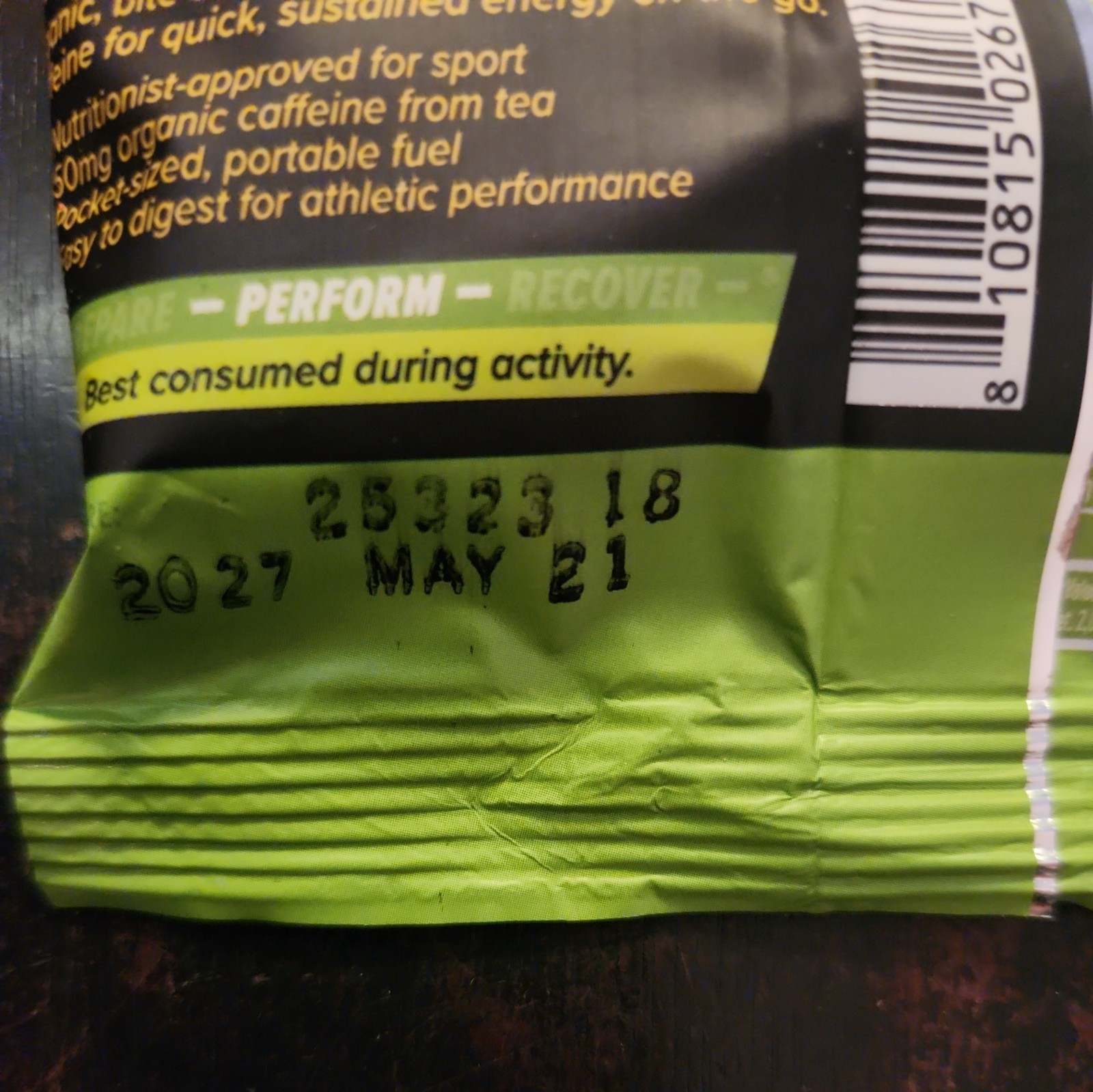 Honey Stinger Energy Chews 1.8oz Stingerita Lime Caffeinated. 1 Box X 12 Chews