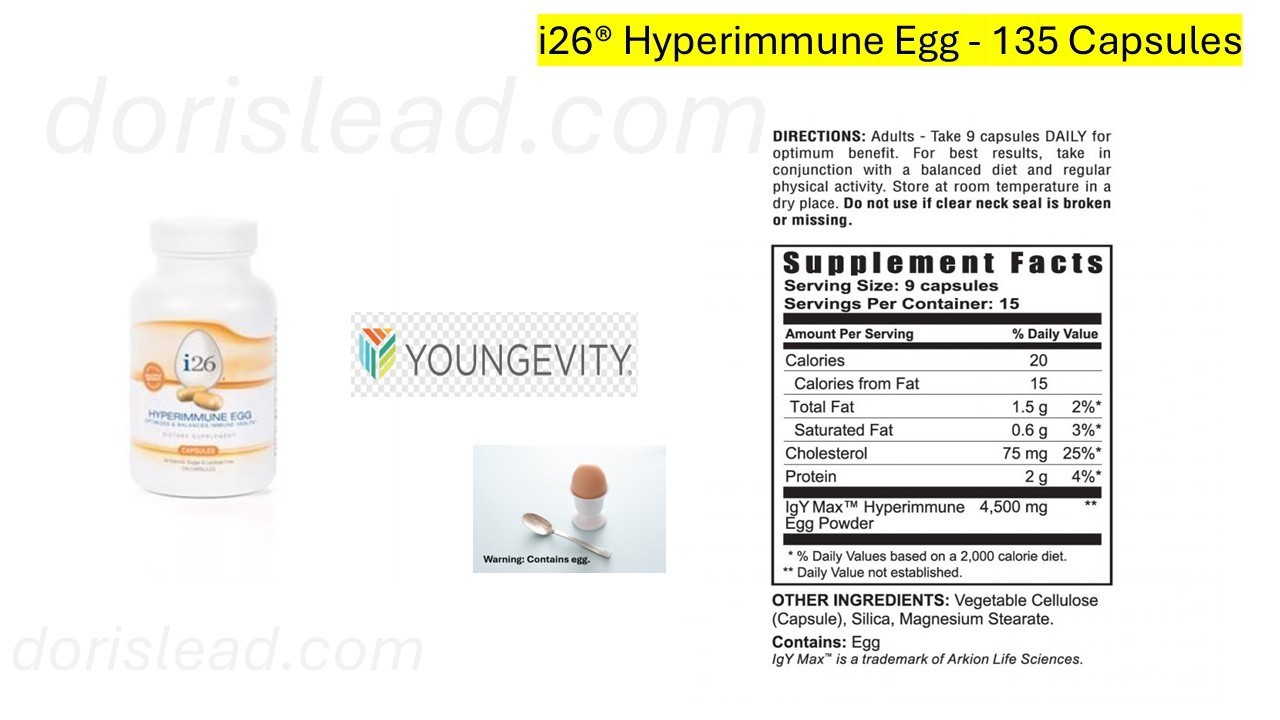 Youngevity -Premium Muscadine Grape Seed 60 -TrueCleanse and I26 capsules