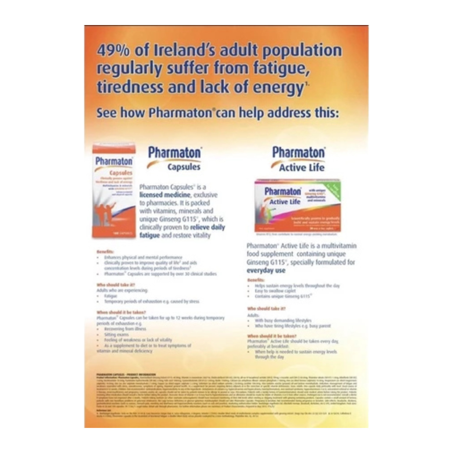 6 X 100s Pharmaton Capsules With Ginseng Extract And Selenium Energy Booster