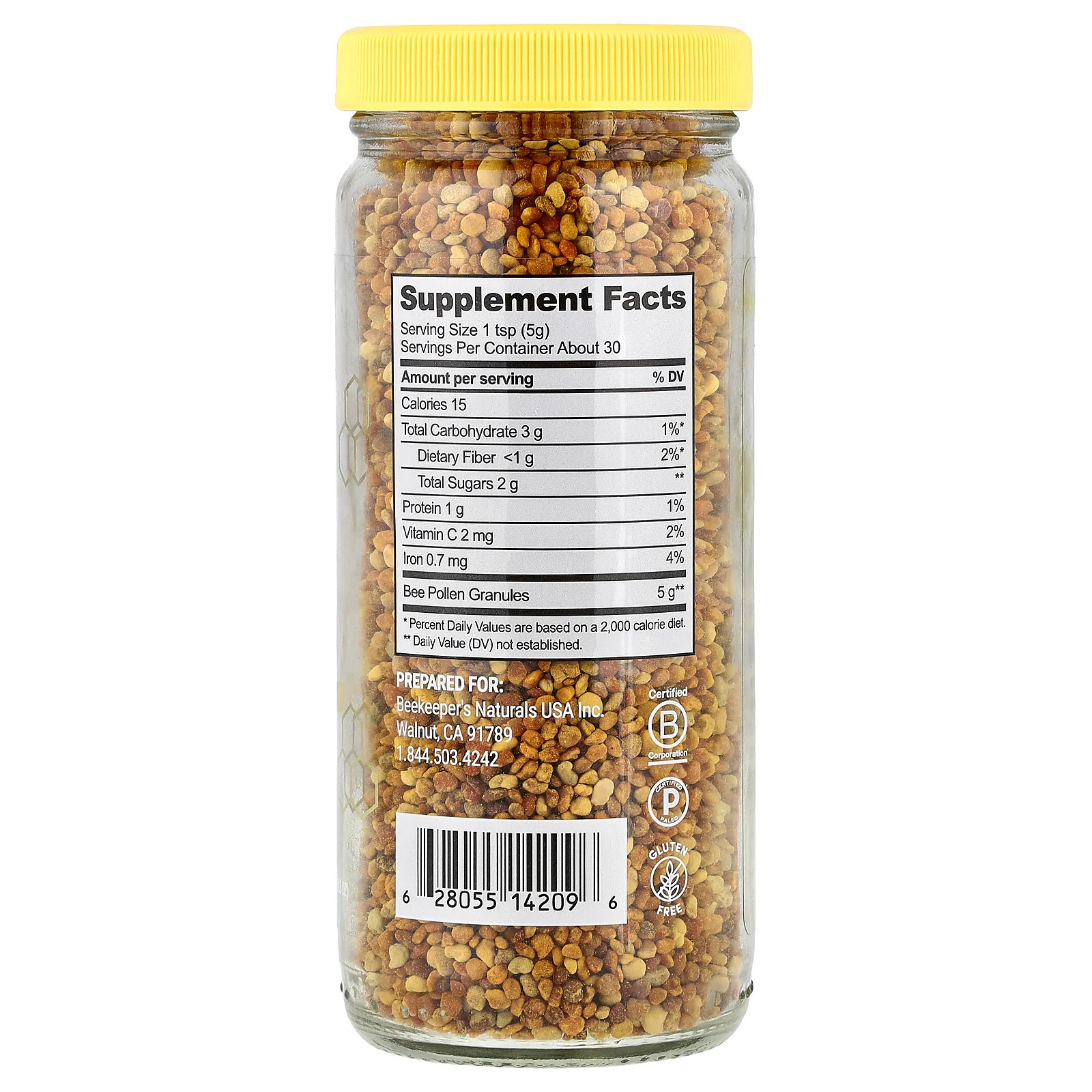 2 X Beekeeper’s Naturals, Bee Pollen, 5.2 oz (150 g)