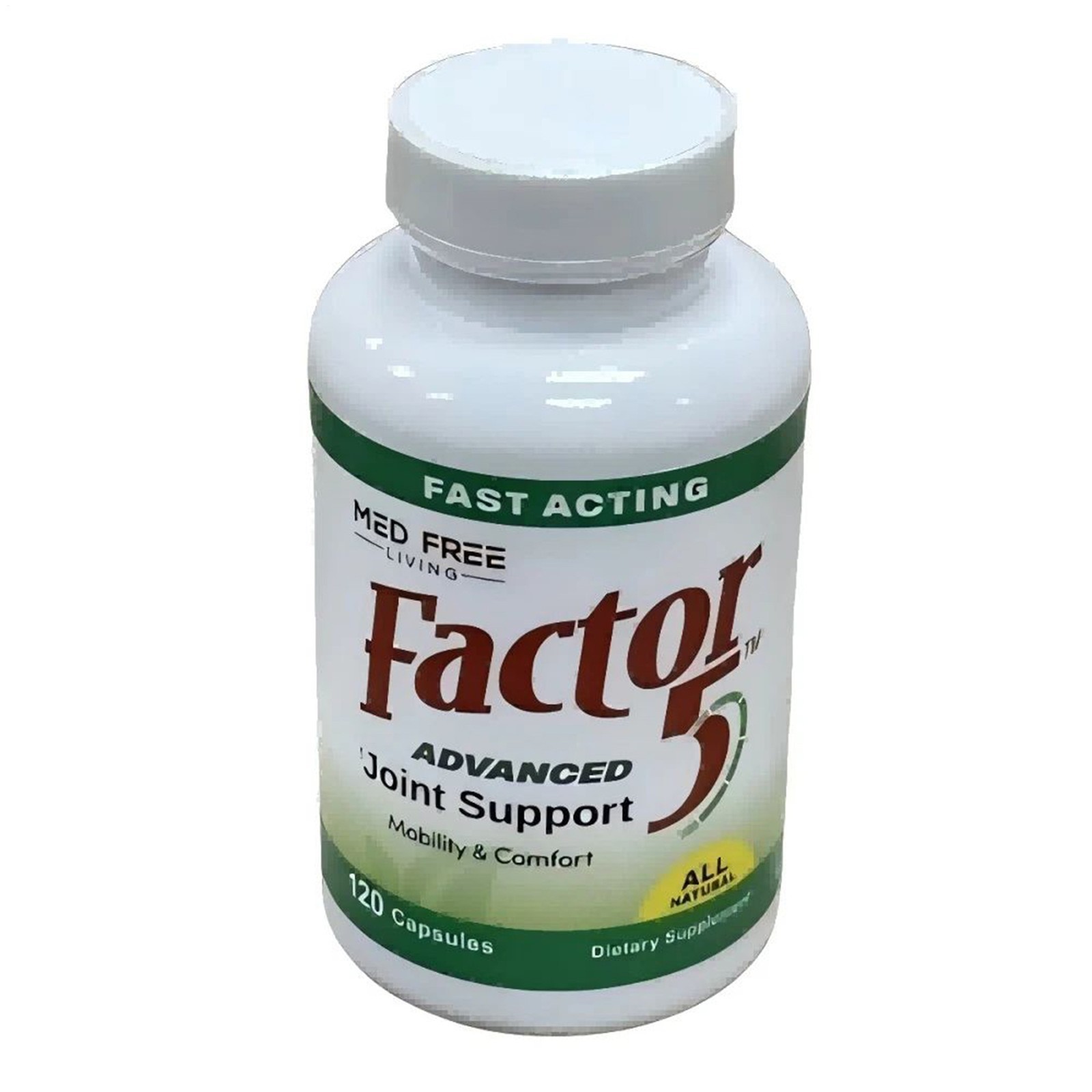 Med Free Living Factor 5 plant-based Joint & Muscle Support Complex – 120 Capsul