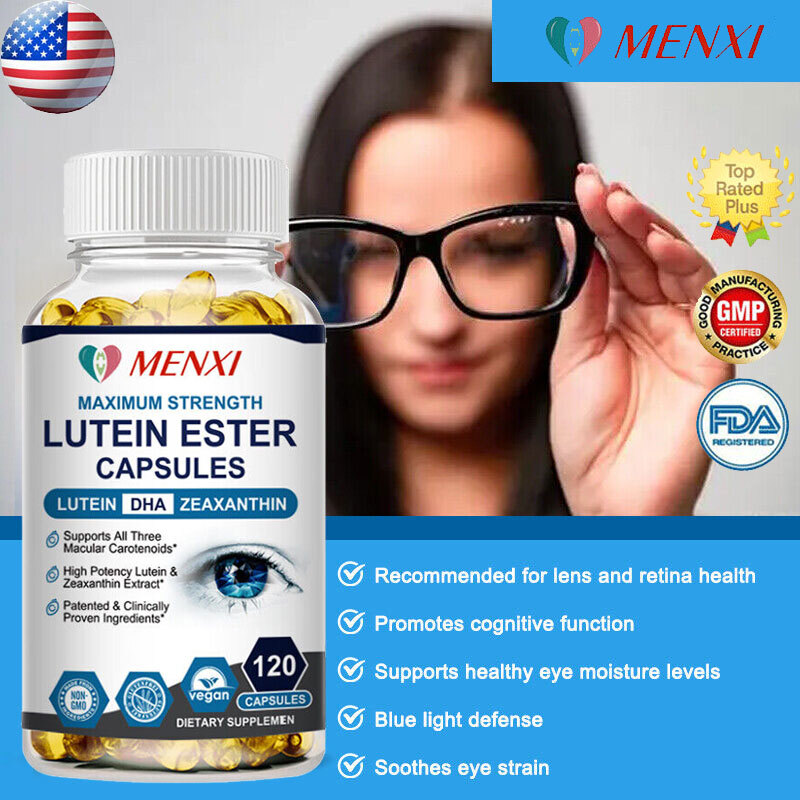 Eye Health Supplement, Lutein and Zeaxanthin, Vision Health, Eye Strain Support
