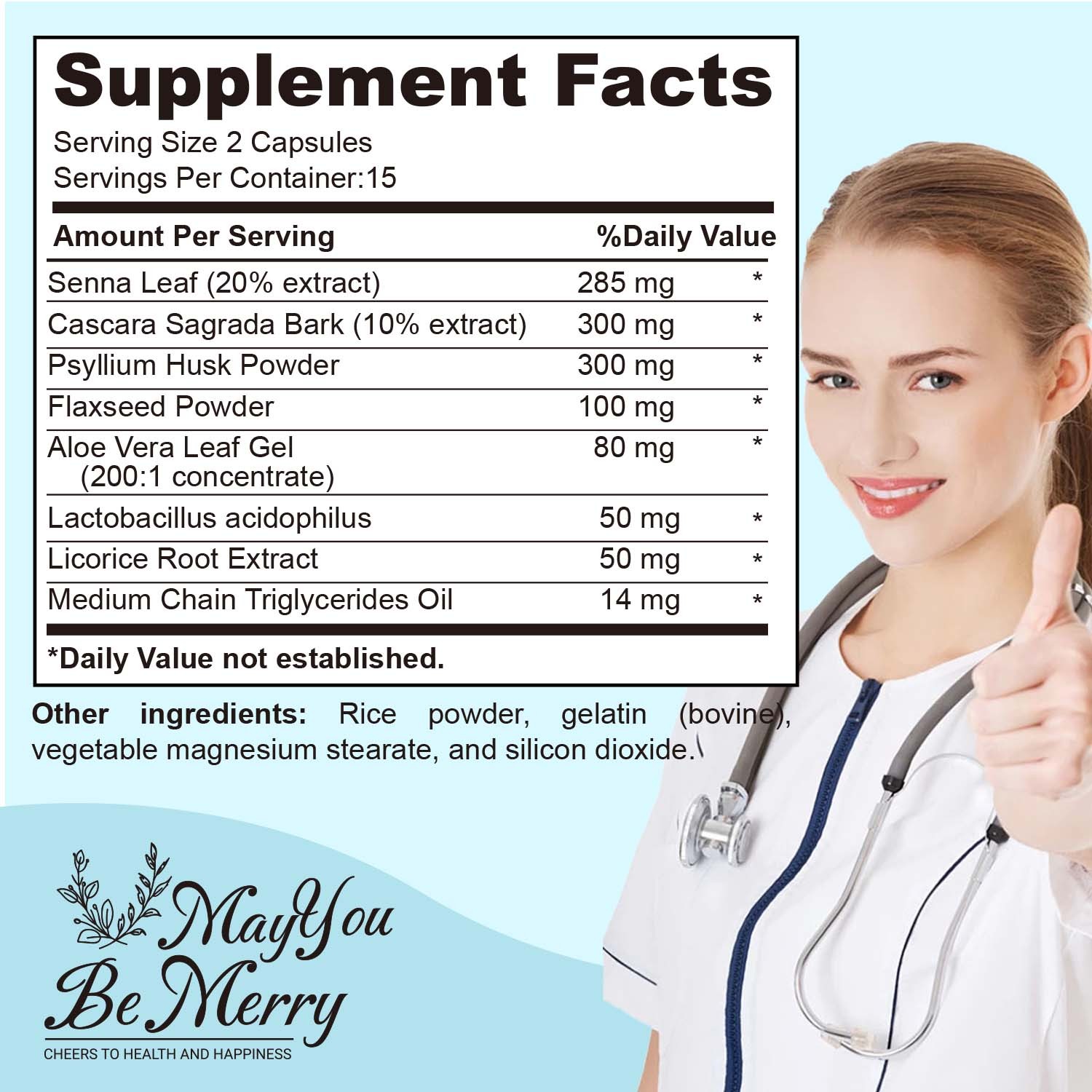 15 Day Cleanse – Gut and Colon Support, Advanced Formula Fiber, Detox, Non-GMO