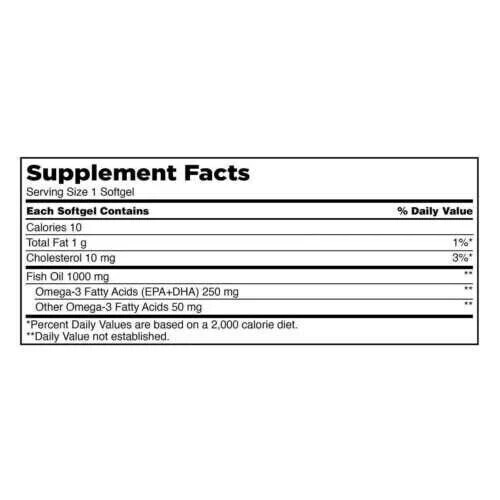 Kirkland Signature Fish Oil 1000 mg., 400 Softgels & 300mg Omega-3 **EXP-06/2027