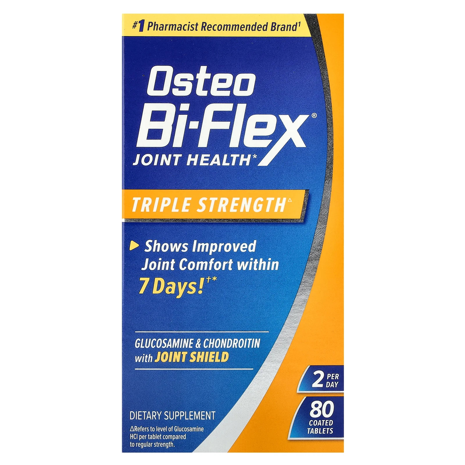 2 X Osteo Bi-Flex, Joint Health, Triple Strength, 80 Coated Tablets