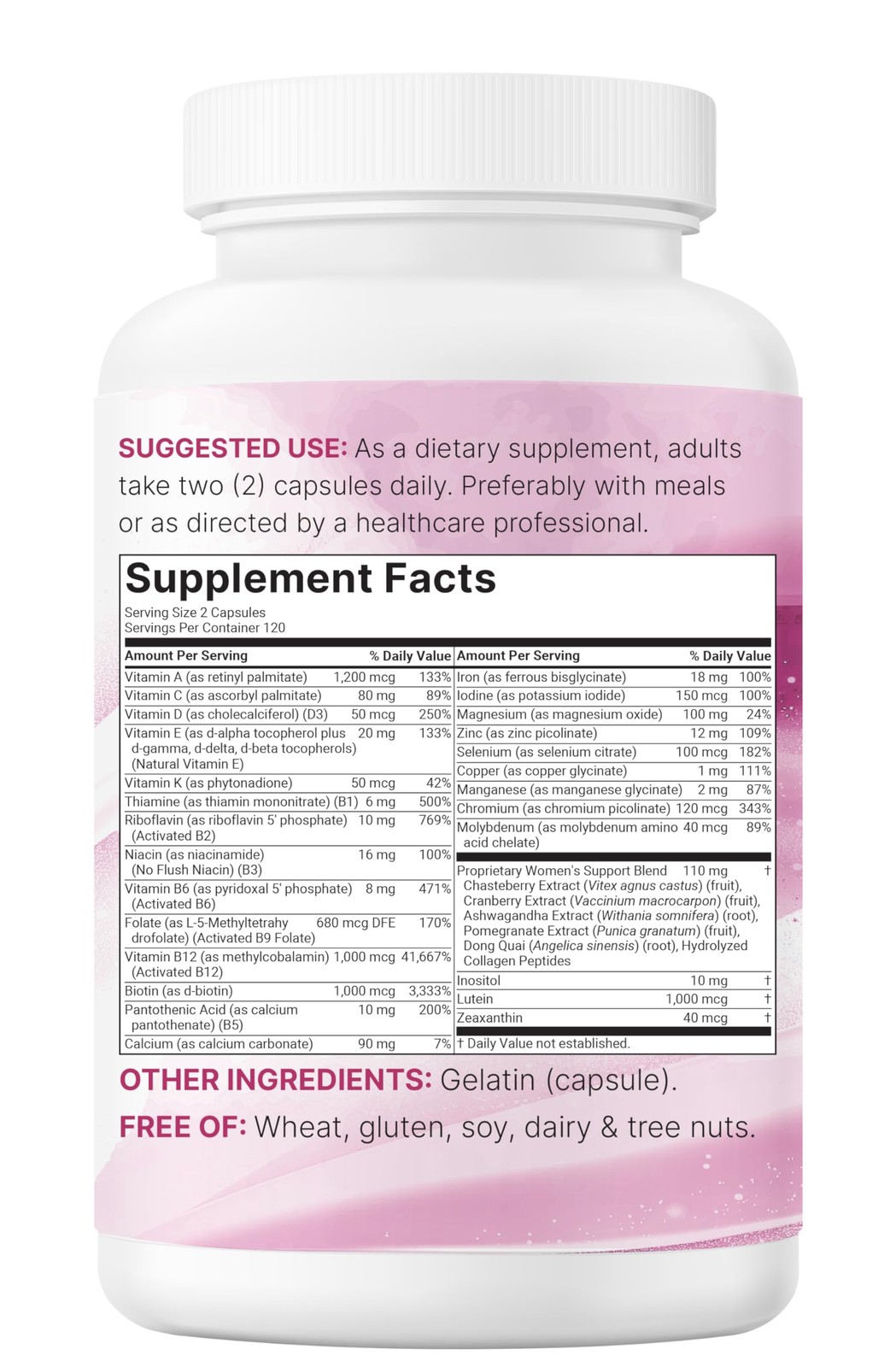 Micro Ingredients Pure Methylated Multivitamin for 240 Count (Pack of 1)
