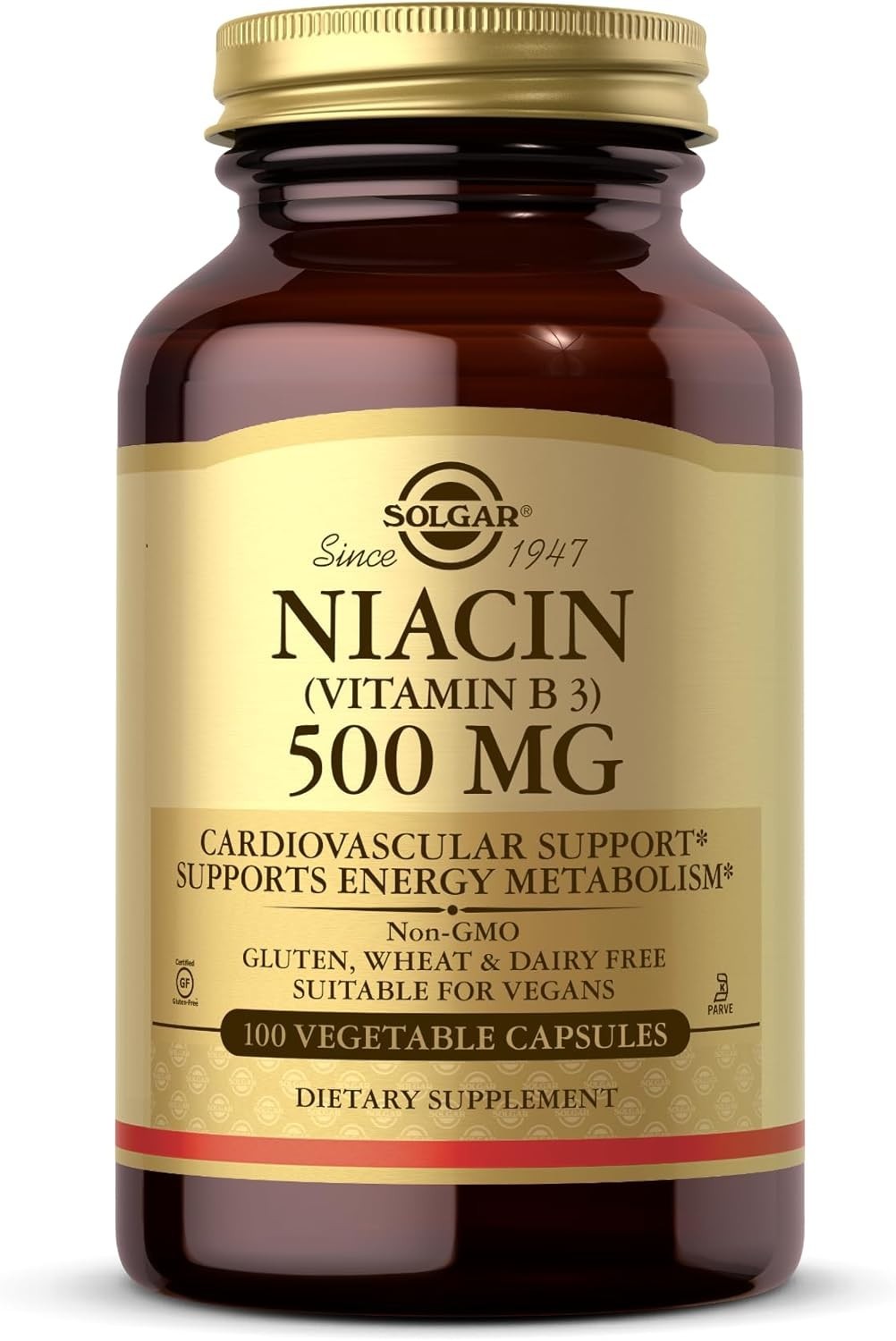 Niacin 500mg – 100 Capsules for Nerve Support