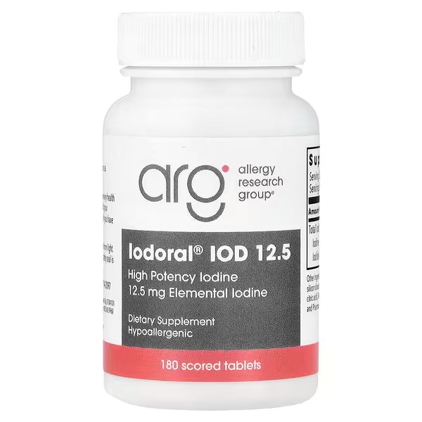 Iodoral IOD 12.5 mg Iodine – 180 Tablets Optimox EXP 07/2028