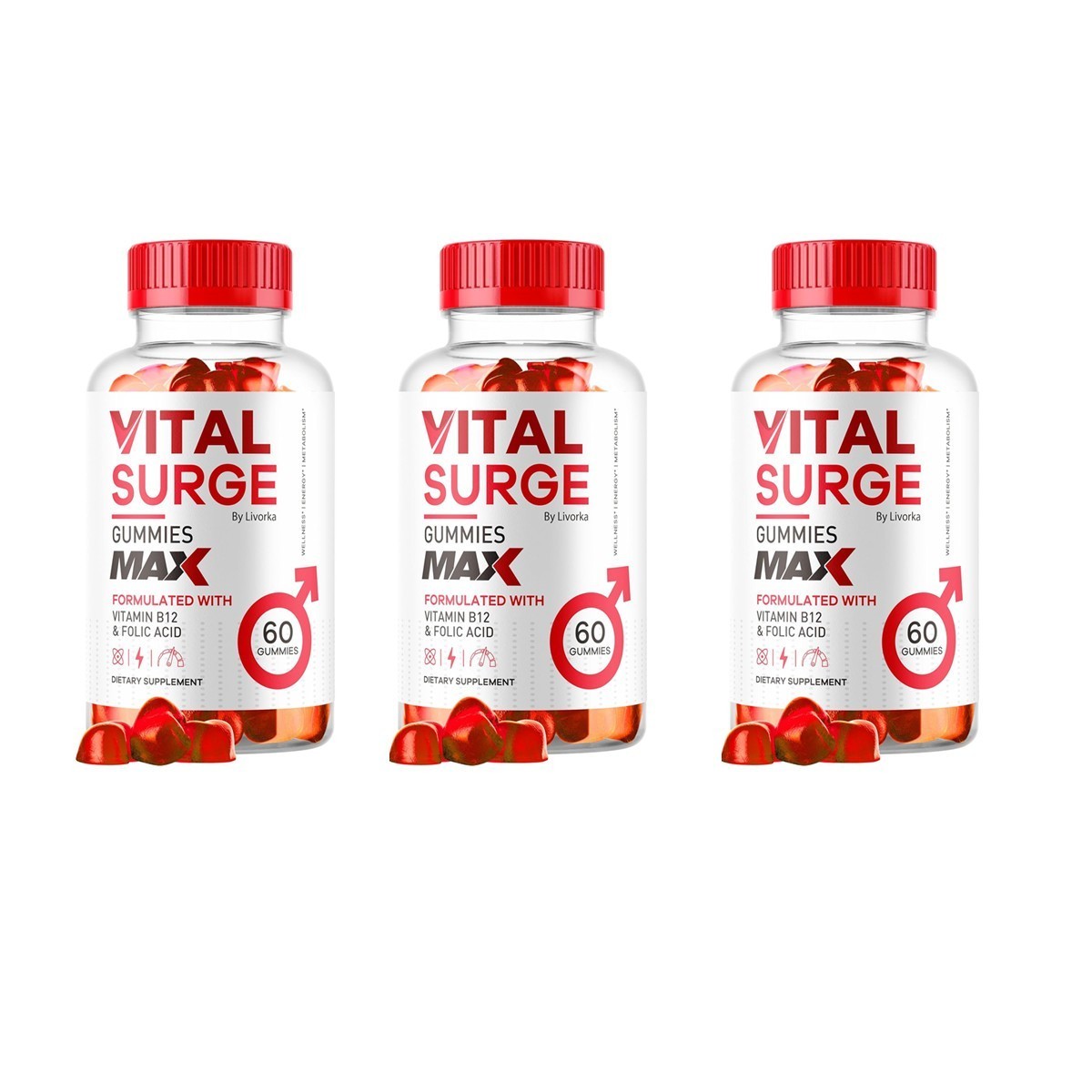 Vital Surge Male Gummies Maximum Strength Vital Surge Advanced Designed Formula